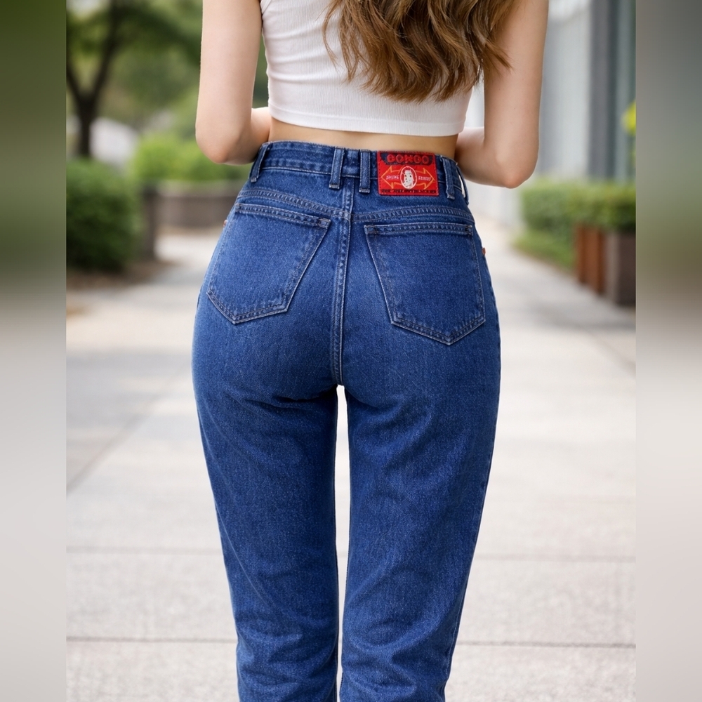 90's Bongo Jeans High-Rise Straight-Leg Jeans Women's Size 28x30 (11)